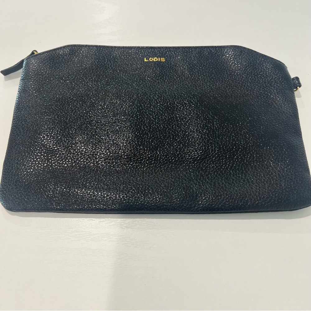 Lodis Textured Black Toiletry Bag